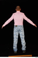  George Lee blue jeans pink shirt standing whole body 0013.jpg